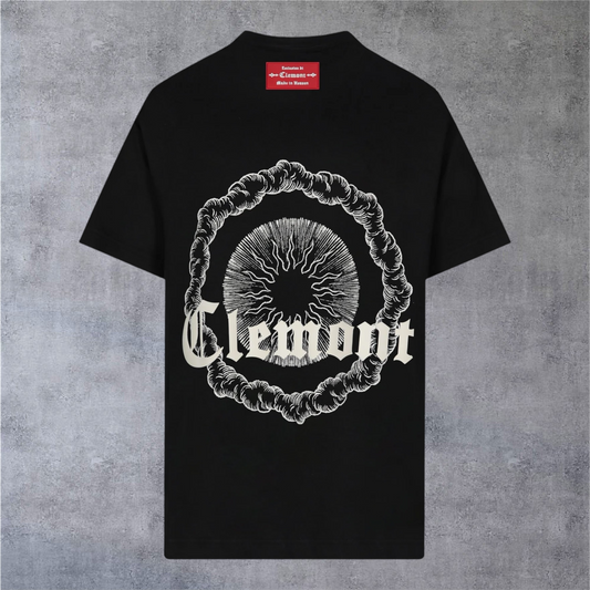 Camiseta Clemont Vortice Oversized Negro